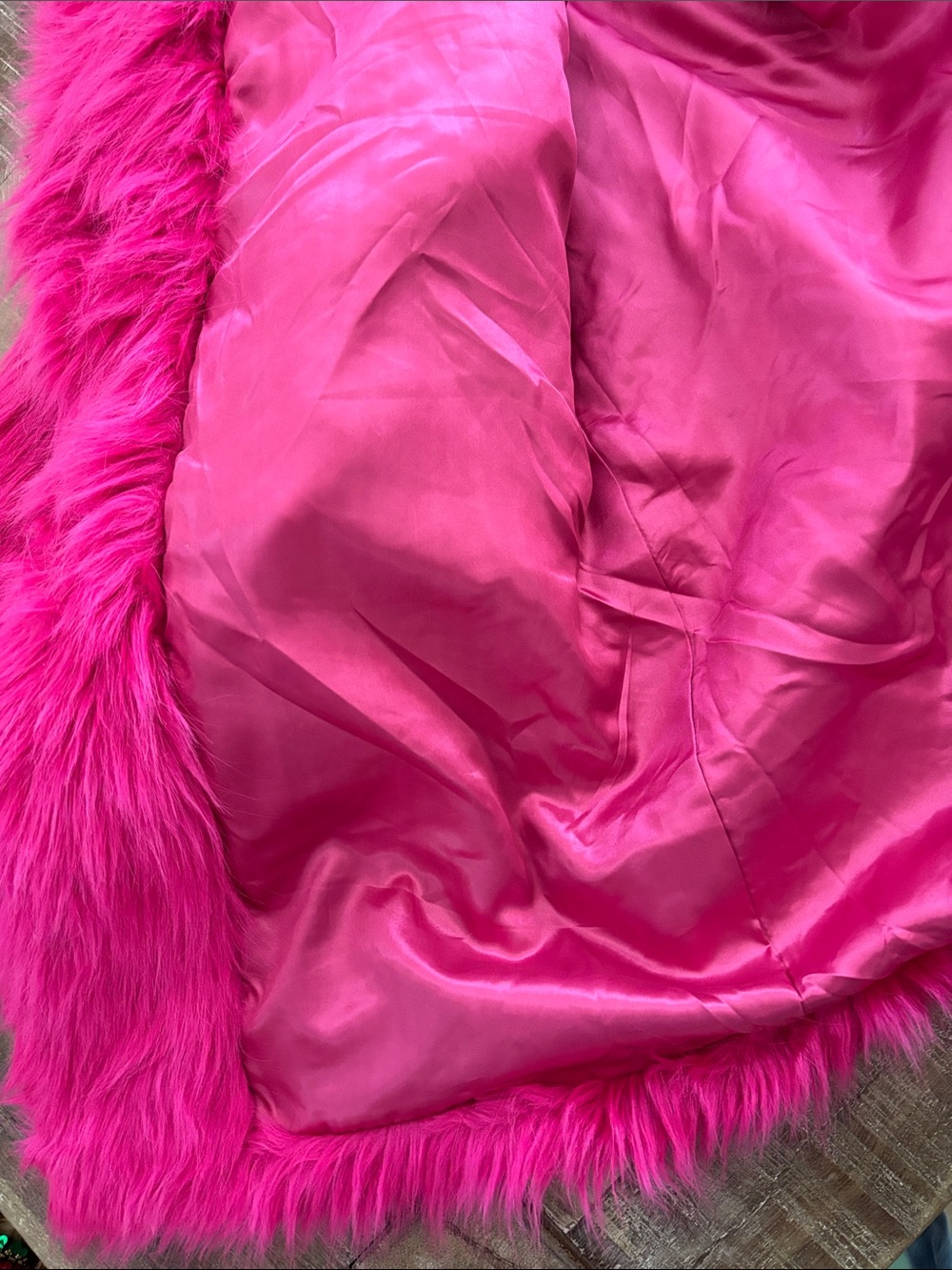 Fashion Nova Pink Fuzzy Coat - Picture 8 of 8